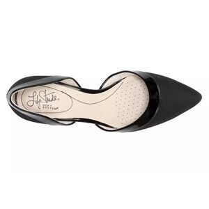 ✨ LifeStride Black Pointed D'Orsay Flats with Silver Hardware  6M Ret. 59.99